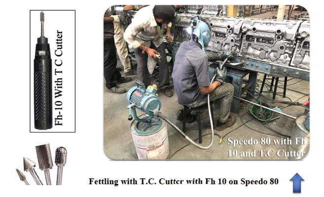 Fettling with T.C. Cutter with Fh 10 on Speedo 80 